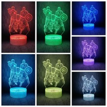 7 Color Changing Night Lamp 3D Atmosphere Bulbing Light 3D Visual Illusion Led L - £23.97 GBP