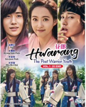 DVD Korean Drama Series Hwarang: The Poet Warrior Youth (1-20) English Subtitle - £21.04 GBP