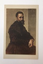 Florence Firenze Italy Art Museum Painting Masterpieces 1930s Card Michelangelo - £11.25 GBP