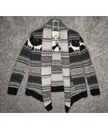 Cambridge Dry Goods Sweater Women Medium Cardigan Lamb&#39;s wool Blend Deer... - £19.63 GBP