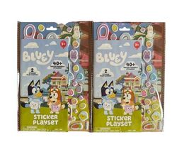 Bluey Sticker Playset with 35+ Puffy Stickers &amp; 2 Scenes – Reusable Kids... - $6.99