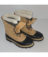 Nice Sorel Men&#39;s Caribou Tan &amp; Black Insulated Winter Waterproof Boots S... - $1,113.69 MXN