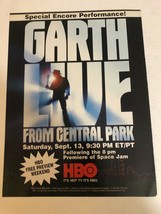 1997 Garth Brooks Live At Central Park New York Vintage Print Ad pa10 - £6.88 GBP