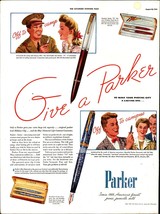1942 Parker Pen Set / Life Magazine Cover Page - War Glider - Vintage Pr... - £20.71 GBP