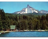 Diamond Lake and Mt Thielsen Oregon OR UNP Chrome Postcard Z10 - £1.55 GBP