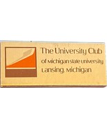 University Club, MSU, Michigan State, Lansing, Michigan, Matches Matchbox - £7.81 GBP