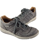 MEPHISTO Rebeca Perf Gray Shoes Nubuck Walking Sneakers 8.5 US Leather - $58.41