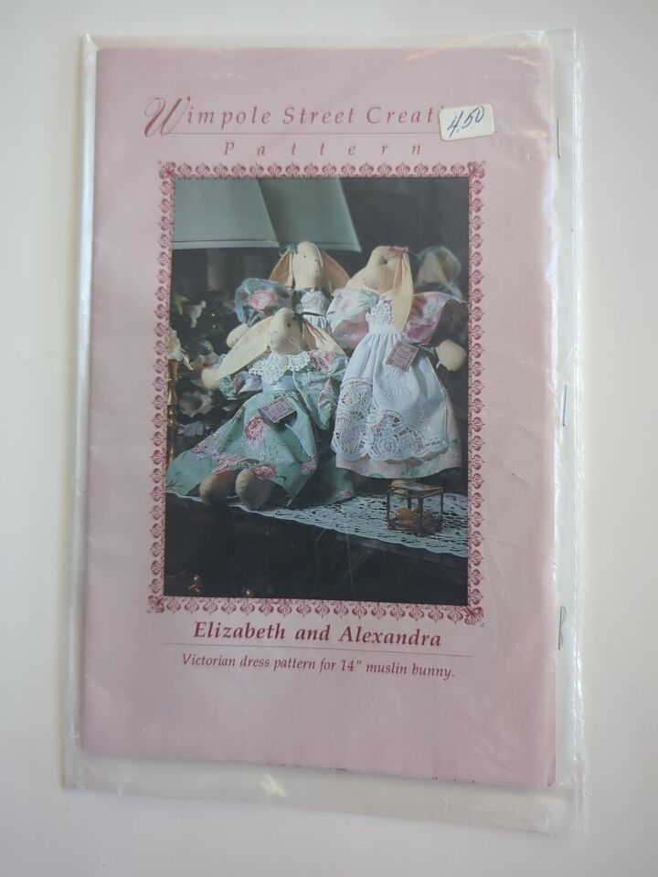 Elizabeth & Alexandra in Victorian Dress Pattern Wimpole Street Creations 1989 - $7.59