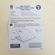 Nba Heroes Ultimate Game Court Series 1 Replacement Instructions Only - £4.76 GBP