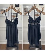 Victoria’s Secret Black Teddy Neglige Lingerie L - $456.17 MXN