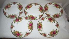 5 Country Rose Royal Albert Dessert Plates - £47.08 GBP