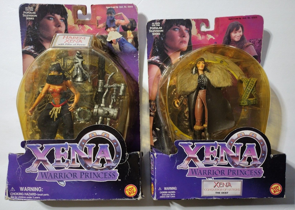 Primary image for 2 Vintage Toy Biz Xena Warrior Princess Action Figures- Sealed!