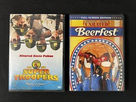 Super Troopers &amp; Beerfest Movies Brian Cox Will Forte DVD Lot of 2 - £3.97 GBP