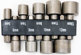 9 pc Power Nut Driver Quick Change Bit Set 1/4&quot; Detent Shank Metric 5—13mm - $5.94