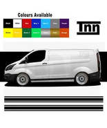 Side Stripe Stickers Decals Vinyl Van Graphics For Ford Transit Custom SWB - £37.36 GBP