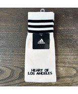 Heart Of Los Angeles FC adidas Men&#39;s 10-13 Tan/Black New Socks NEW G - $19.87