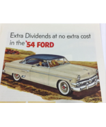 1954 Ford Crestline Victoria 2 door hardtop and Metropolitan Life Co Pri... - £12.53 GBP