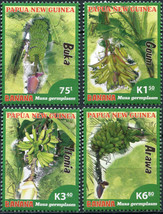 Papua New Guinea. 2017. Native Banana Species (MNH OG) Set of 4 stamps - $8.50