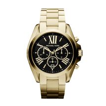 Michael Kors Bradshaw Chronograph Gold-Tone Stainless Steel Women&#39;s Watc... - £89.95 GBP