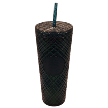 Starbucks Emerald Green Jeweled Gridded Tumbler Venti 24 oz 2021 - $31.32 CAD