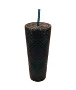 Starbucks Emerald Green Jeweled Gridded Tumbler Venti 24 oz 2021 - $31.32 CAD