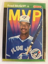 1989 Donruss Fred McGriff Toronto Blue Jays MVP No. BC-19 - £1.15 GBP