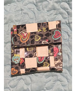 Women’s Handmade Duct Tape Square Pattern Black White Wallet Change Purse - $13.70 CAD