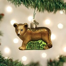 Old World Christmas Lion Cub Safari Zoo Animal Glass Christmas Ornament 12581 - £14.02 GBP