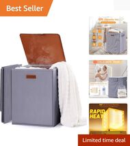 Luxury Foldable 40L Towel Warmer Bucket - 360° Even Heating &amp; Auto Shut-Off - $123.70