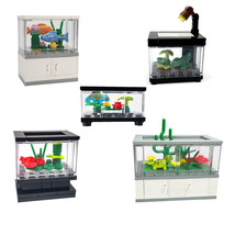 Small Particle Building Blocks Creative Small Scene Fish Tank Pet Box Sm... - £9.70 GBP+