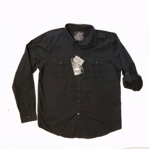 Drill Clothing Company Men Shirt Size L (22x29x26&quot;) Light Black Fabric NWT - £18.65 GBP