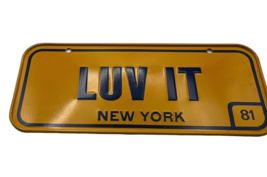 1981 New York VANITY Love It Wheaties Post Cereal Mini bike license Plat... - $15.19