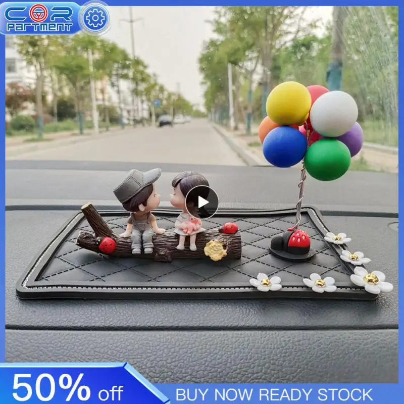 1PCS Car Decoration Cute Cartoon Couples Action Figure Figurines Balloon - £10.19 GBP+