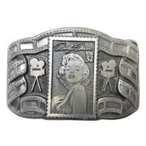 VTG Marilyn Monroe Norma Jean United States Post Office Stamp Belt Buckle - £62.64 GBP