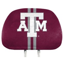 Texas A&amp;M NCAA Printed Headrest Cover Set Maroon / White / Gray - £21.47 GBP