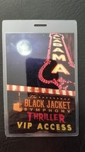 BLACK JACKET SYNPHONY MICHAEL JACKSON - ORIGINAL 2014 LAMINATE BACKSTAGE... - $46.00