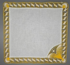 Handmade Paraguayan Ñandutí (Individual, Square, Medium &amp; Yellow and White) - €12,80 EUR