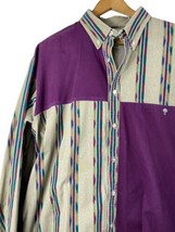 Gil Adam Shirt Size Large Mens Vintage Western Rodeo Cowboy USA Colorblock - £37.12 GBP