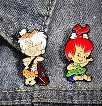 The Flintstones Pebbles Bam Bam Enamel Lapel Pins for Backpacks Hats - $14.84
