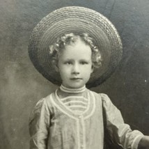 Young Beautiful Victorian Child Vintage Photograph Antique Original Photo - $12.95