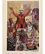 Frank Forte Satan’s Last Supper Print  7”x11 Signed W/ COA Sexy  Pop Sur... - £11.01 GBP