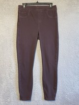 Spanx Solace Jegging Women&#39;s L Maroon High Rise Side Zip Skinny Legging ... - $27.72