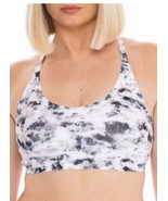 XS No Boundaries Juniors Wire Free Bonded Racer back Bra Splatter Dye Bl... - $10.39