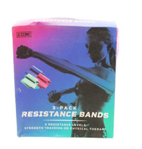 EDX Flat 12 Inch Resistance Bands for Fitness or Physical Therapy, Set of 3 - £11.07 GBP