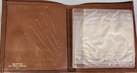 VTG RETRO Buxton Wallet CC Holder BROWN Leather Top Grain Cowhide 22 Dis... - $453.88 MXN