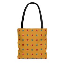 Stars Bicolor Butterscotch Tote Bag Reusable Grocery Bags Shopping Handb... - $17.65+