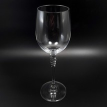 Mikasa Gabrielle Wine Glass 9in Clear Crystal Twisted Stem - $19.20