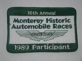 (1989) 16th Annual Monterey Historic Automobile Races - Participant (Patch) - $35.00