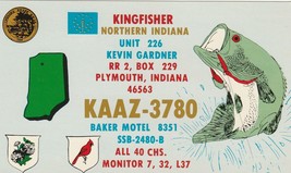Postcard Citizen&#39;s Band Communication Radio Station Plymouth Indiana KAA... - £7.88 GBP