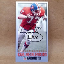 1993 Fleer GameDay #466 Karl Mecklenburg SIGNED Autograph Denver Broncos - $5.95